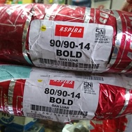 Paket Sepasang Ban Tube Type Aspira Bold 80 90 &amp; 90 90 ring 14 ban motor matic vario beat mio nex