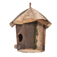 Straw bird house, creative handmade bird cage, garden decorative bird cage, small bird house, wooden