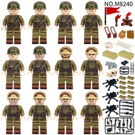 Iwo Jima US Army Soldiers Small Building Blocks Mega Bloks Training Toys for Kids Assembling Play Se