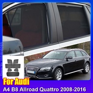 For Audi A4 B8 Allroad Quattro 2008-2016 Car Window Shield SunShade Windshield Rear Side Window Curt