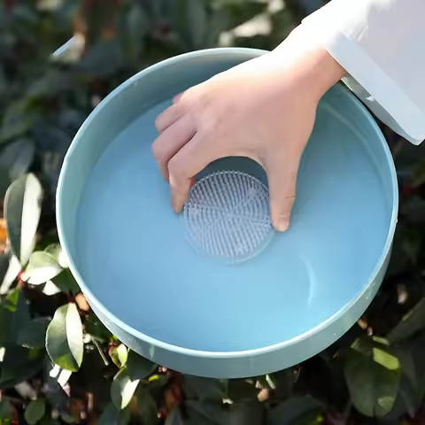 1pcs Ikebana Kenzan Flower Frog Suction Cup Plastic Flower Arranging Tool Art Fixed Rubber Base Hold