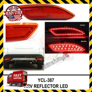 HONDA HRV Rear Bumper Reflector Lamp with LED (BLACK) - 2 PCS