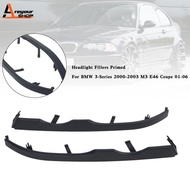 Areyourshop Headlight Fillers Primed For BMW 3-Series 2000-2003 M3 E46 Coupe 01-06