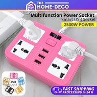 TB-T15 3 UK Plug Power Strip 4 Universal Socket + 3 USB Charging Output 2.1A Travel Plug Extension 1