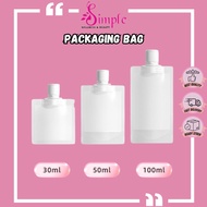30/50/100ml Clamshell Packaging Bag Shampoo Lotion Fluid Bottles Toiletry Travel Pouch Squeeze Bag P