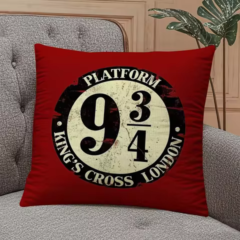 1pc Harry Potter Pillow Cover Cartoon Print Cover Home Sofa living Room Home Couch And Bed Pillow Ca