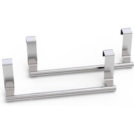 Towel Rack for Cabinet, Strong Steel Kitchen Over Cabinet Towel Bar Holder, 9" Wide - 2 Pack