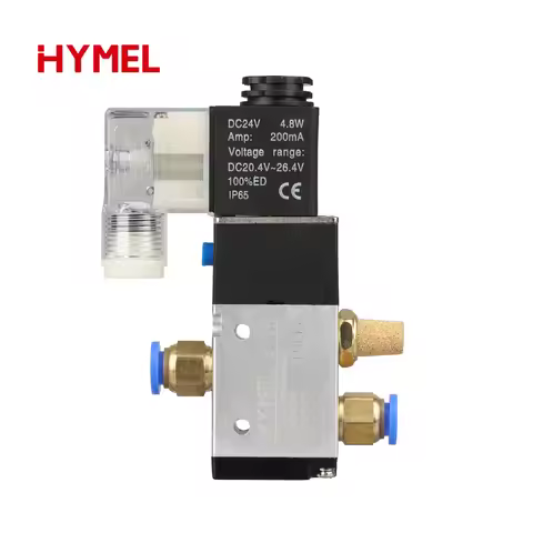 Pneumatic Fittings 3 Way 2 Position Air Directional Control Solenoid Valve 3V210-08 DC12V DC24V AC11
