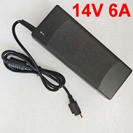 14V 6A 4 Pin AC DC Adaptor For Samsung PSCV840101A LED monitor adapter Power Supply charger 4pin plug Accessories Cables