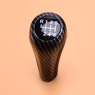 Carbon Fiber Style 6 Speed Manual Gear Shift Shifter Knob Fit for BMW 1 3 5 6 Series X1 X3