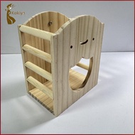 [kokiya] Wooden Hay Feeder for Rabbits, Small Animal Feeding Stand, Cage Accessories, Feeder, Hay Di