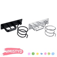 UMISTYDREAMUM9U Washroom Storage Aluminum Holder Stand Hairdryer Rack Straightener Holder Set Wall M