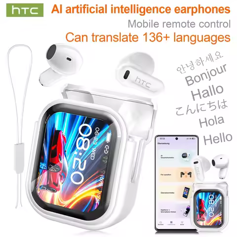 Upgraded HTC NE20 TWS Bluetooth Headphones With Microphone High-Fidelity Wireless Earbuds Office Spo