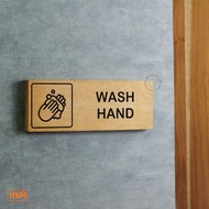 Wash hand signage - wash hand sign - wall sign - wash hand