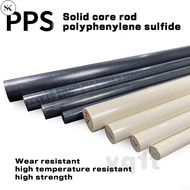 SK Addd Glass Fiber (GF40) Natural Color/Black PPS Rod Diameter Φ6-25mm Polystyrene Sulfur Ether Rod