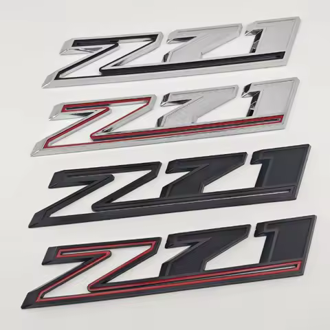 3d ABS Chorme Black Logo Z71 Emblem Car Badge For Chevrolet Tahoe Colorado Cheyenne Chevy Silverado 