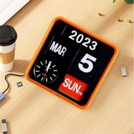 臺灣Fartech 橙色24cm翻頁鐘Automatic calendar flip clock