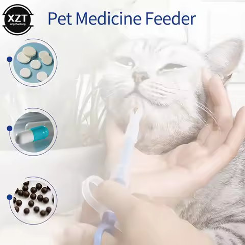 Pet Medicine Syringe Tablet Pill Gun Piller Push Dispenser Medicine Water Milk Syringe Dog Cat Puppy
