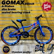 GOMAX BASIKAL BUDAK 20inch /basikal budak 6-9tahun/Disc brake basikal/Kids bicycle/Basikal kanak-kan