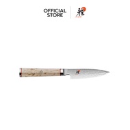 MIYABI มีดเล็กแพริ่งสแตนเลสสตีล รุ่น 5000 MCD-B  มีความคมและทนทาน 90มม. สีเงิน ด้ามไม้  N34372091