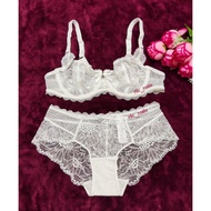 34A/75A TRANSPARENT LA MIU SET BRA AND PANTIES