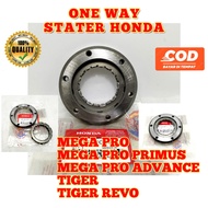 One way stater assy Tiger tiger revo Mega pro primus mega pro Advance dll wan wai wan way honda asli
