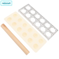REDOMALL Ravioli Cutter, Aluminum Alloy Plastic Ravioli Press Maker, Dumpling Making Tool Multi-func