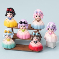 6pcs Cute Princess Snowwhite Cartoon Girl 3D Resin Charms for DIY(9-430)888
