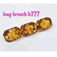 Golden colour long brooch pin b777