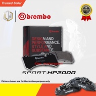AP CP9660 Pro5000 6Pot Brake Kit - Brembo HP2000 Sport Performance Brake Pad