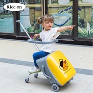 [Pre Order] Kids Ride-on Luggage + Carry on Suitcase Luggage/  Can be Boarded/ Hard Case Travel Lugg