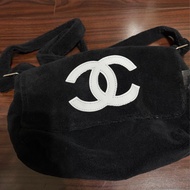 CHANEL Vintage 大CC 毛巾布 腰包 斜背包