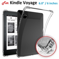 For Kindle Voyage (MODEL NO. NM460GZ) E-readers Case KV 6" Transparent Jelly Soft Silicone Case Casi