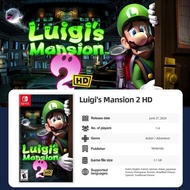 ขายร้อน] เกมซีรีส์ LuigiS Mansion 2 HD หรือ LuigiS Mansion 3 - Nintendo Switch การ์ดเกมฟิสิคัลแท้ 10