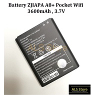Battery ZJIAPA A8+ Super 5G Pocket Wifi Modem - 3600mAh