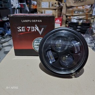 5.75 inch headlamp, daymaker jute 4 led headlamp, SEVEN V7 brand, universal