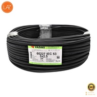 สายไฟ YAZAKI รุ่น 60227 IEC53VCT3x2.5 ขนาด 100 เมตร. สีดำ   ฿฿฿ ฿฿฿ ฿฿฿ (โปรโมชั่นสินค้าคุณภาพ) ฿฿฿ 