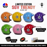 Helmet SGV Trendy Baru Limited Edition SGV Trendy Ready Stock [100% SGV Original]