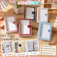 GOGOASDGRF A7 Binder Cover, A7  Polka Dot  Binder, Durable PVC Polka Dot Photocard Holder Album Shel