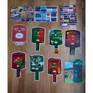 Air Mail Labels / Mail Box / Post Box Postcards