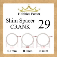 Spacer SHIM Spindle 29 O Ring Axle Bicycle Crank 0.1mm 0.2mm 0.3mm