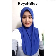 Tudung Royal Blue OT jururawat hospital awning half scuba awning full scuba tudung nurse tudung misi