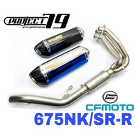 Project79 Full System Exhaust CFMoto 675NK 675SR 675 SR-R NK SRR Stainless Steel Manifold + Muffler 