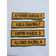 Custom Computer Embroidery Name Bet MAX 02 889 Neat Stitching Size 1.8x8.5cm Embroidered Uniform Att