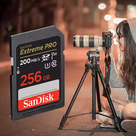 SanDisk Ultra/Extreme PRO UHS-I Card 32GB 64GB 128GB 256GB SD Card C10 Flash Memory Card SD U3 4K V3