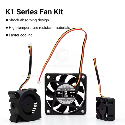 K1/K1 MAX/K1C Original Fan 24V 3010/4020/6015 Fan 4020 Blower Fan 6015 Hydraulic Fan 3010 Cooling Fa