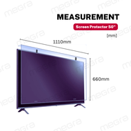 MEGRA 75 / 70" / 65 / 55 / 50 Screen Protector TV Anti-blue Light Acrylic Hanger TV Screen Cover TV 