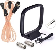 FM Antenna FM Dipole Antenna Indoor FM Radio Antenna AM Loop Antenna for Pioneer Onkyo Yamaha Marant