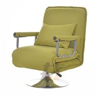找得 - 單人旋轉沙發床折疊梳化床 午睡躺椅陪護保姆椅電腦椅3003綠色
