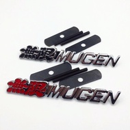 3D Metal Chrome Red Mugen Front Emblem Badge For Honda Acura Grill Grille